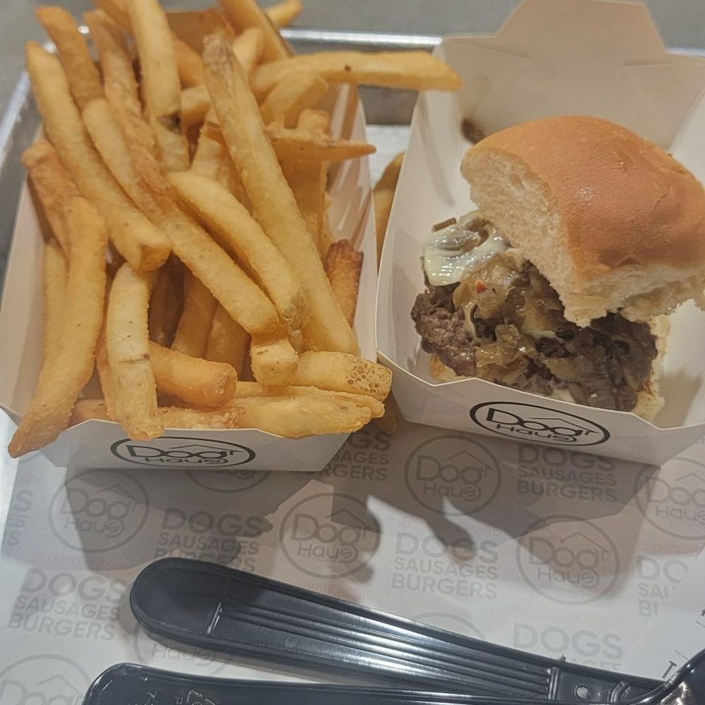 Dog Haus Biergarten - Richardson - Burger slider and fries - Burgers Near Me - Richardson, Texas Dog Haus Biergarten - Richardson - Burger slider and fries - Burgers Near Me - Richardson, Texas