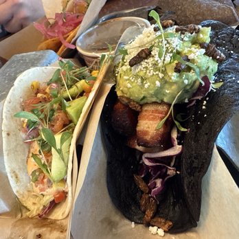 Velvet Taco - Halloween Al Pastor taco & Mexicali Shirmp taco... yum! - New American Near Me - Round Rock, Texas Velvet Taco - Halloween Al Pastor taco & Mexicali Shirmp taco... yum! - New American Near Me - Round Rock, Texas