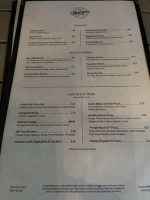 Menu photo 8 Mangoes Key West, FL Menu photo 8 Mangoes Key West, FL