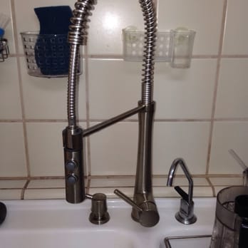 Lowe's Home Improvement - I bought this faucet at Lowes; now, I must configure faucet with stainless steel sink I'll be buying for my kitchen. - Hardware Stores Near Me - Vallejo, California