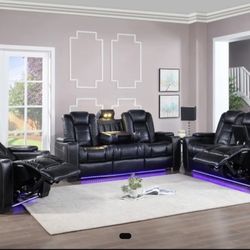 Home Furniture - Power transformer sofa and loveseat and chair