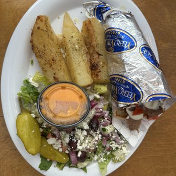 Yeero Village - Traditional Gyro Wrap Combo - Greek Near Me - Roswell, Georgia Yeero Village - Traditional Gyro Wrap Combo - Greek Near Me - Roswell, Georgia