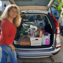 Organized Beautifully - We take one carload to charity after every session.