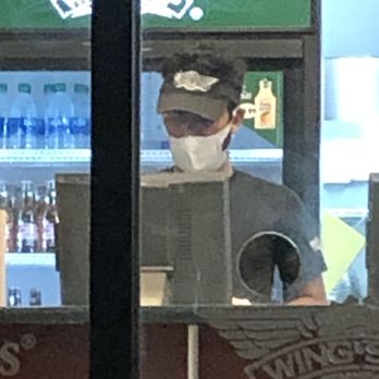 Wingstop - This guy kept touching his face to incense his nose   I get it   It's hard   Go home - Chicken Wings Near Me - Addison, Illinois