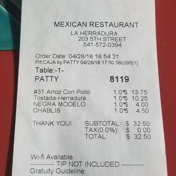 La Herradura - Plus we left a tip...not again...sorry...I left hungry and dissapointed. - Mexican Near Me - Myrtle Point, Oregon La Herradura - Plus we left a tip...not again...sorry...I left hungry and dissapointed. - Mexican Near Me - Myrtle Point, Oregon