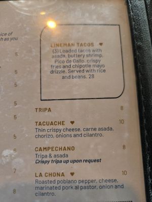 Menu photo 5 D'Poly Taco Grill & Beer El Centro, CA
