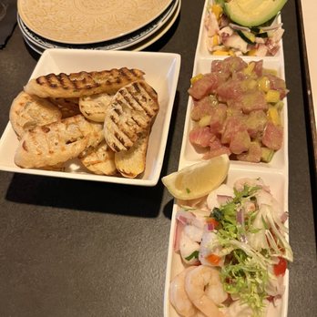 Cafe Sevilla - Ceviche trio - Spanish Near Me - San Diego, California