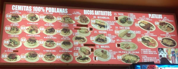 Menu photo 2 Cemitas Poblanas El Sapito Los Angeles, CA