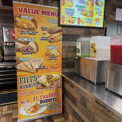Filiberto’s Mexican Food - Menu