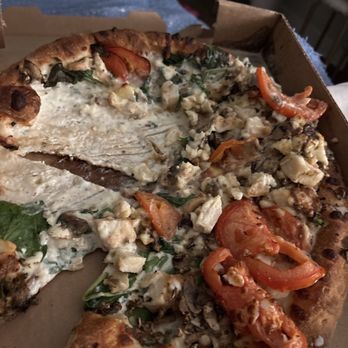 Pink's Pizza - Double down pizza. $32 wasted for soup on a crust. So soupy that everything slid off in the delivery process. Never AGAIN!!!! - Pizza Near Me - Houston, Texas Pink's Pizza - Double down pizza. $32 wasted for soup on a crust. So soupy that everything slid off in the delivery process. Never AGAIN!!!! - Pizza Near Me - Houston, Texas