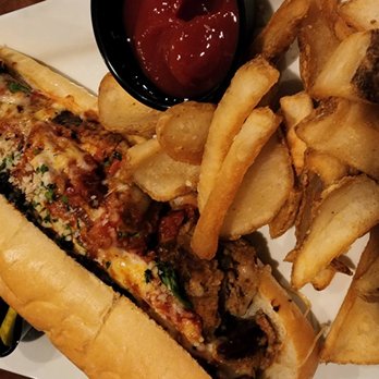 Red Fox Bar & Grille - Meatloaf Parm Sandwich My husband said easily one of the Best sandwiches he's ever had! Loved the roll... soft but not mushy. - American Near Me - Jackson, New Hampshire