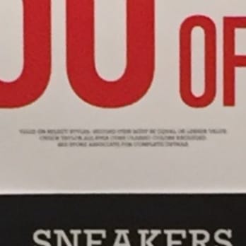 Converse Outlet - Can you read the fine print?  Why not?  Didn't you see it? - Shoe Stores Near Me - Southaven, Mississippi