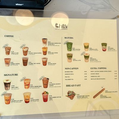 Menu photo 2 Chilla Coffee Garden Grove, CA
