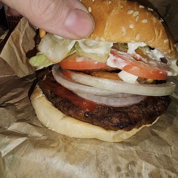 Burger King - Whopper, heavy all, with onion rings. Absolutely perfect, and absolutely what I ordered! - Burgers Near Me - North Little Rock, Arkansas