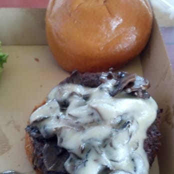 Twisted Root Burger - Shroom Burger (with toppings on the side)...too bad it was medium well, not med rare as requested - Burgers Near Me - Carrollton, Texas Twisted Root Burger - Shroom Burger (with toppings on the side)...too bad it was medium well, not med rare as requested - Burgers Near Me - Carrollton, Texas