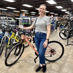 I Cycle Bike Shop - Happy with her new ride!