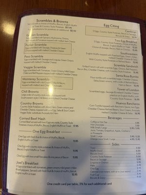 Menu photo 3 Springside Restaurant Paso Robles, CA