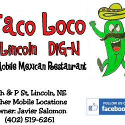 Taco Loco Lincoln Dig-N - Business card