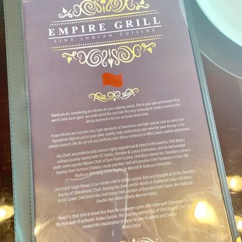 Empire Grill - Menu - Indian Near Me - Edmonton, Alberta Empire Grill - Menu - Indian Near Me - Edmonton, Alberta