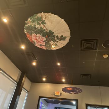 Golden China - an umbrella hanging from the ceiling - Chinese Near Me - Houston, Texas