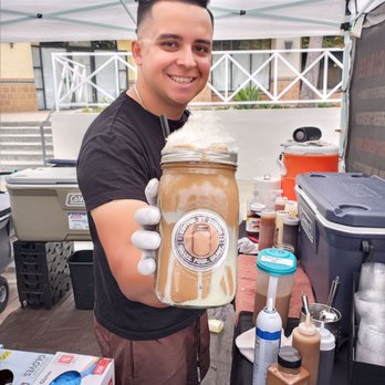 Coffee By Sergio - Sergio with his fresh made chocolate abuelita coffee. - Coffee & Tea Near Me - Rancho Cucamonga, California