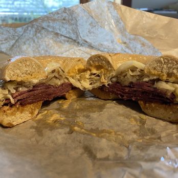 Henry Higgins Boiled Bagels - Reuben on Plain Bagel - Bagels Near Me - Portland, Oregon Henry Higgins Boiled Bagels - Reuben on Plain Bagel - Bagels Near Me - Portland, Oregon