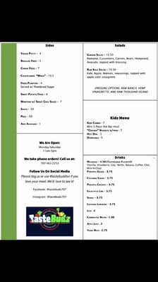 Menu photo 4 Taste Buds Willits, CA