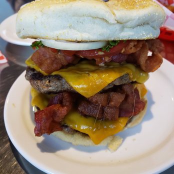 Big Jud's Meridian - Bacon Double Cheeseburger (1/3# patties) - Burgers Near Me - Meridian, Idaho Big Jud's Meridian - Bacon Double Cheeseburger (1/3# patties) - Burgers Near Me - Meridian, Idaho