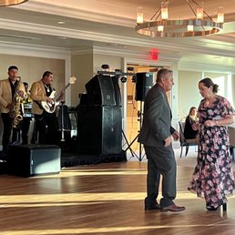 The birthday boy dancing the night away.