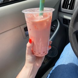 Strawberry Milk Tea Peach Poppers