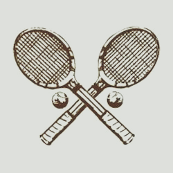 Eddie Jacobs - The vintage crossed tennis racquets logo that have donned the famous EJL club ties for decades