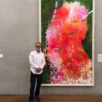 Stephen Johnson - Stephen Johnson standing in front of Firelei Baez painting on paper framed for the Perez Art Museum, Miami. Framed by Stephen Johnson team. - Framing Near Me - West Palm Beach, Florida Stephen Johnson - Stephen Johnson standing in front of Firelei Baez painting on paper framed for the Perez Art Museum, Miami. Framed by Stephen Johnson team. - Framing Near Me - West Palm Beach, Florida