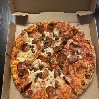 Pizza Pirates - Medium pepperoni and sausage pizza - Pizza Near Me - Pomona, California