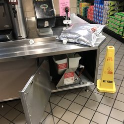 McDonald's - No wonder they ran out of ketchup when they forgot to ever actually re-fill the ketchup pump last night.