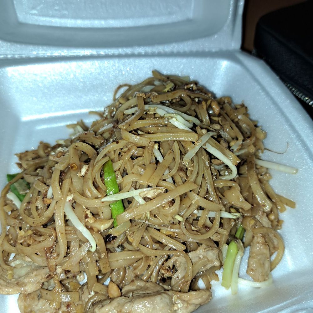 Thai Wok - This is the pad thai, it's what was left over. Didn't think of posting before I ate. Was starving. - Thai Near Me - San Antonio, Texas Thai Wok - This is the pad thai, it's what was left over. Didn't think of posting before I ate. Was starving. - Thai Near Me - San Antonio, Texas