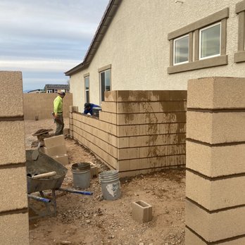Charlie Masonry - Almost the finish of the wall around the AC units. - Masonry/Concrete Near Me Charlie Masonry - Almost the finish of the wall around the AC units. - Masonry/Concrete Near Me