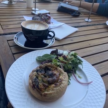 The Coffee Class - Latte and a veggie quiche - Coffee & Tea Near Me - Las Vegas, Nevada The Coffee Class - Latte and a veggie quiche - Coffee & Tea Near Me - Las Vegas, Nevada
