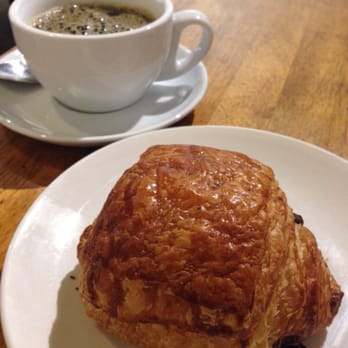 Bread Lounge - Pain au Chocolate and a cup of Stumptown coffee - Bakeries Near Me - Los Angeles, California