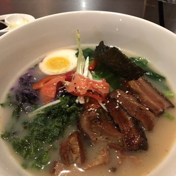 Reren Lamen & Bar - Original Lamen. Pork belly was pretty tough. Veggies were good though. - Ramen Near Me - Washington, DC, District of Columbia