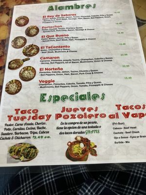 Menu photo 4 El Rey Del Taco Restaurant Greenacres, FL