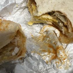 Wendy's - Egg shells in my Breakfast Burrito, Sausage