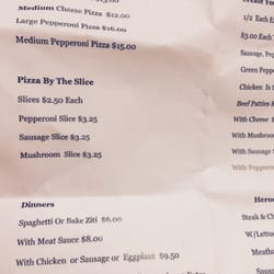 Pat's Family Pizza - Menu