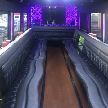 Limousine & Transport - Interior Bus #2 - Limos Near Me - Bakersfield, California