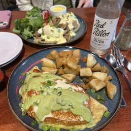 Chorizo omelette with potatoes