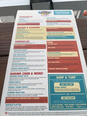 Menu photo 7 Caddy's Madeira Beach Madeira Beach, FL Menu photo 7 Caddy's Madeira Beach Madeira Beach, FL