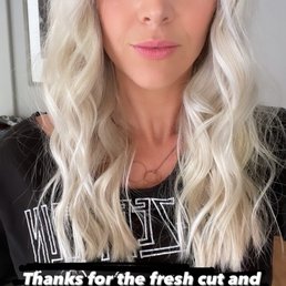 She does an incredible job with blonde, even platinum if your hair allows it! Ask your her before expecting platinum!
