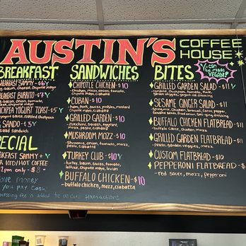 Austin's Coffee - Menu - Desserts Near Me - Winter Park, Florida