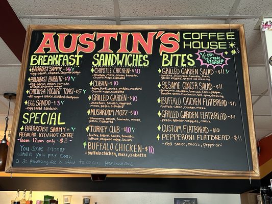 Menu photo 2 Austin's Coffee Winter Park, FL