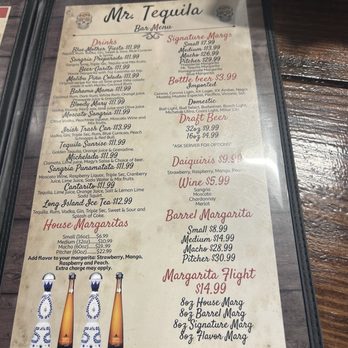 Mr Tequila - Menu - Mexican Near Me - Eldon, Missouri