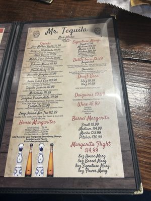 Menu photo 8 Mr Tequila Eldon, MO